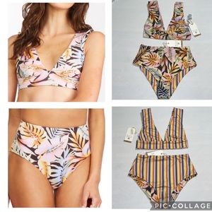 Billabong Postcards From Paradise Reversible Plunge Hi Retro Set M